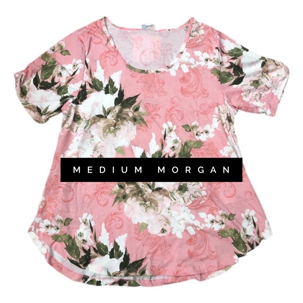 NWT LulaRoe medium Morgan Tee floral pink